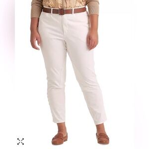 LAUREN RALPH LAUREN Plus-Size Stretch Chino Ankle Pants